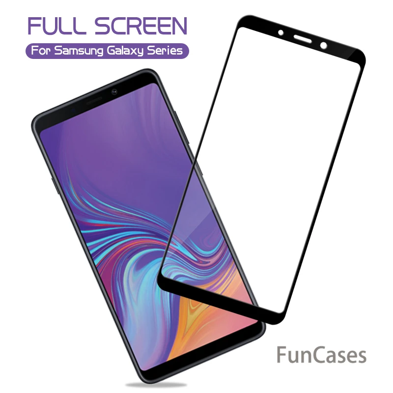 Для samsung A6S A6 A8 J6 J4 Plus 2018 закаленное стекло для Galalxy A9 Star lite чехол с защитной пленкой