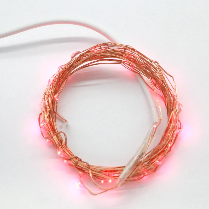 2017 гирлянда 10X2 м Водонепроницаемая светодиодная медная проволочная лампа для
