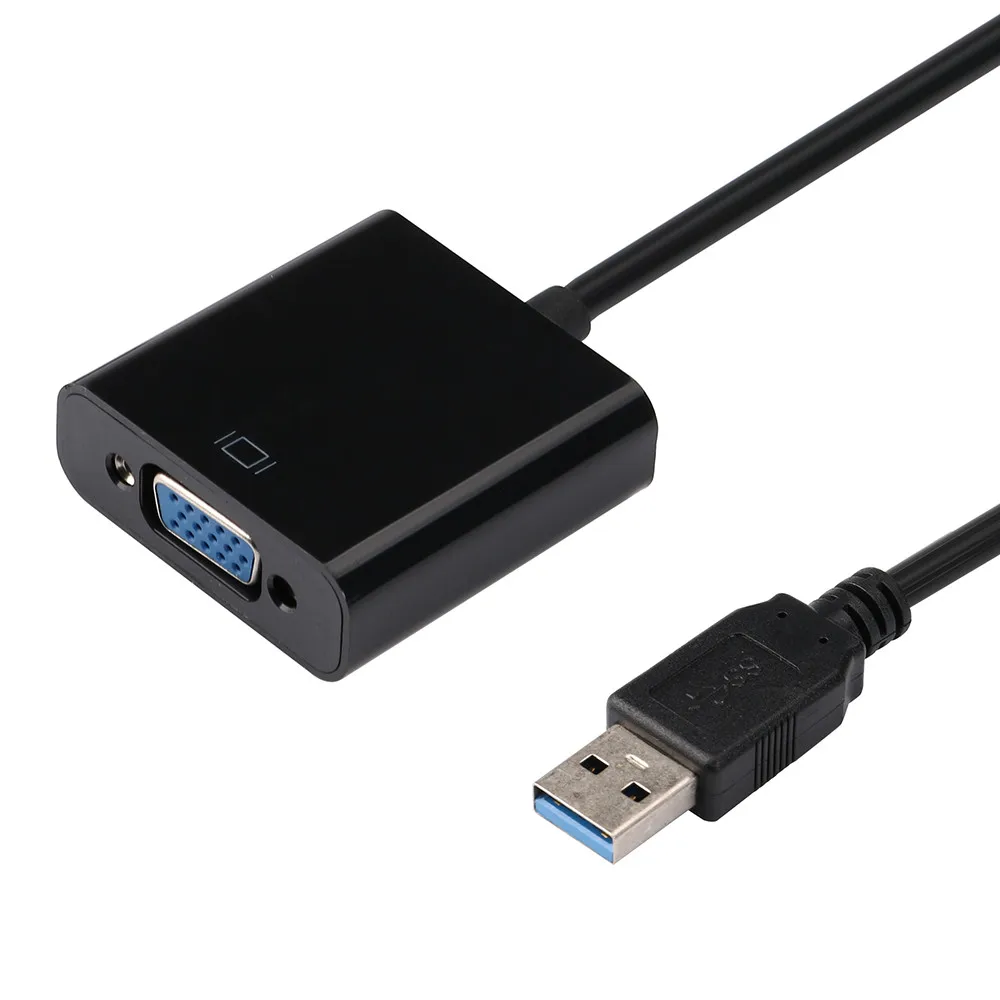 2019 USB 3 0 на VGA внешняя Видеокарта адаптер преобразователь для Win7/8/10 1080P поддержка