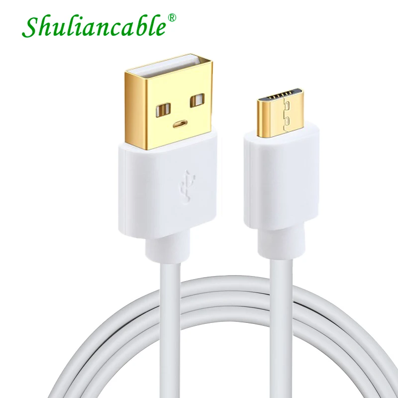 Shuliancable Micro USB кабель для Android Phone Быстрая зарядка передачи данных Samsung Xiaomi Tablet