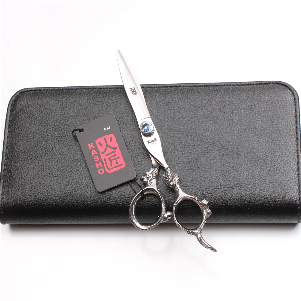 H9108 6&quot 17.5cm Japan 440C Kasho Scissors For Hairdressers Bang Cut Barber Shop Cutting Shears Thinning Scissor Salon Style Tool | Красота