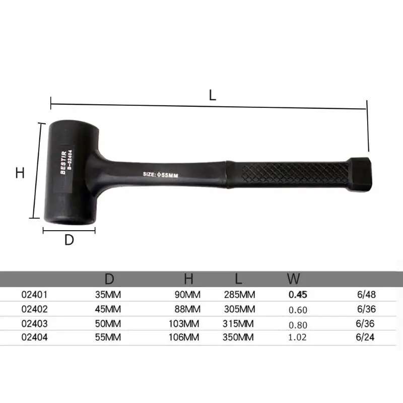 55 мм ручной молоток для шампанского резиновая установка двусторонний мягкий кран молоток плитка молоток инструменты для ремонта ручные инструменты
