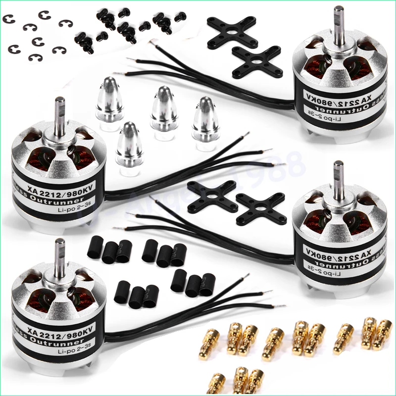 4 компл./лот оригинальный Emax XA2212 820KV 980KV 1400KV 3S бесщеточный двигатель для Mini 250 280 FPV