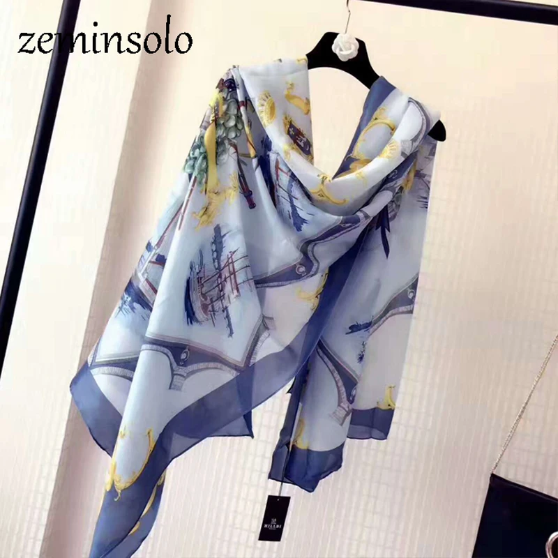 Женский 100% натуральный шелковый шарф шаль женские шелковые шарфы тонкая модель