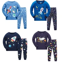 rocket kids pajamas sets boys animal pattern night suit children cartoon sleepwear pyjamas kids 100 cotton nightwear size 3 8y
