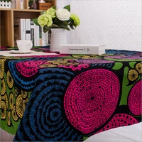 abstract printing ethnic style table cloth cotton double by double weft tablecloth party waterproof tablecloth cover towel