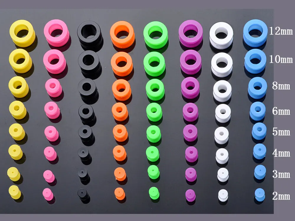 Смешанные 8 шт./лот поддельные жевательные акриловые затычки для ушей и туннели