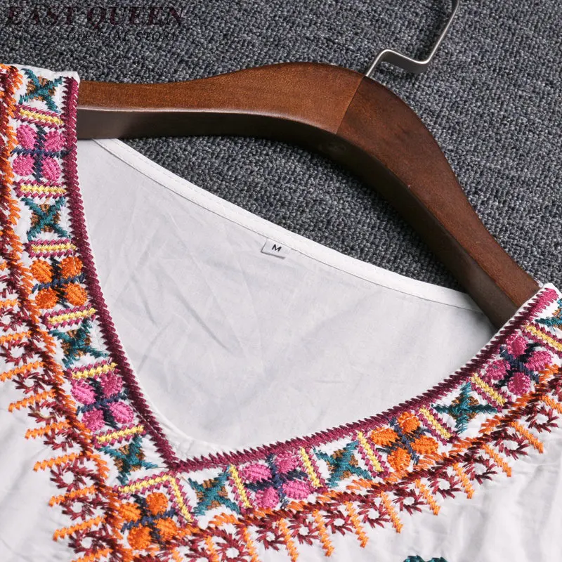 Женское богемное шикарное платье с вышивкой в стиле хиппи этническом пляжное