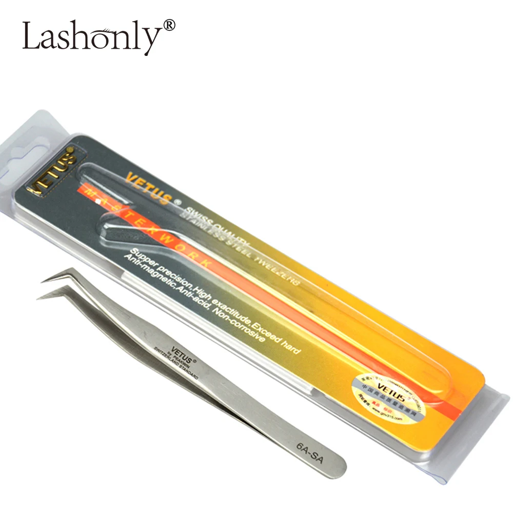 Пинцет для наращивания ресниц Lashonly 6A SA объемом 3D/6D лучшее качество пинцет