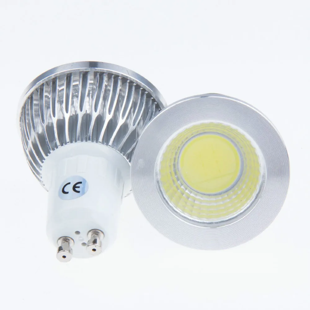 10 шт. Светодиодная лампа светильник GU10 гнездо 5w 6w cob Точечный AC 110v 220v 3000K 4000K 6500K
