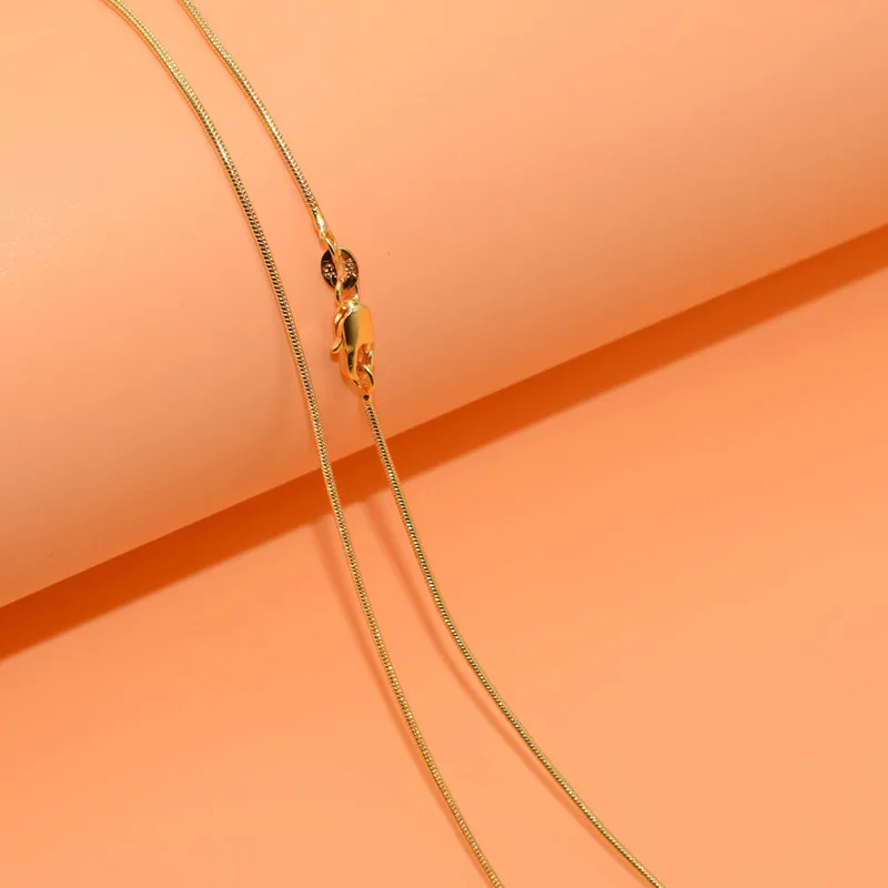 Ожерелье из серебра 16 30 пробы с золотым змеиным плетением 1 шт. Xl038|jewelry eyewear|jewelry