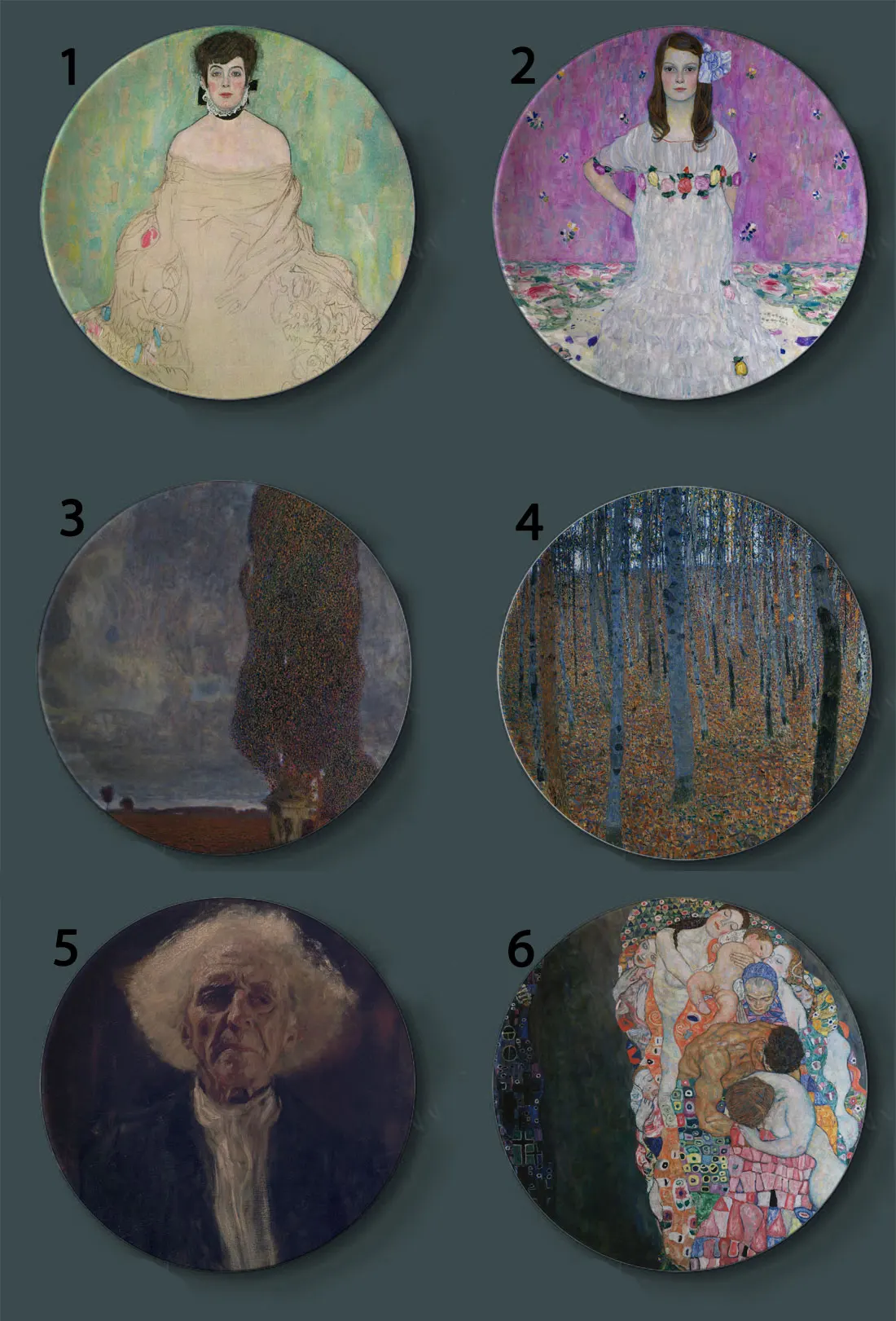 Классические декоративные тарелки Klimt Rubens Керамические домашние художественные
