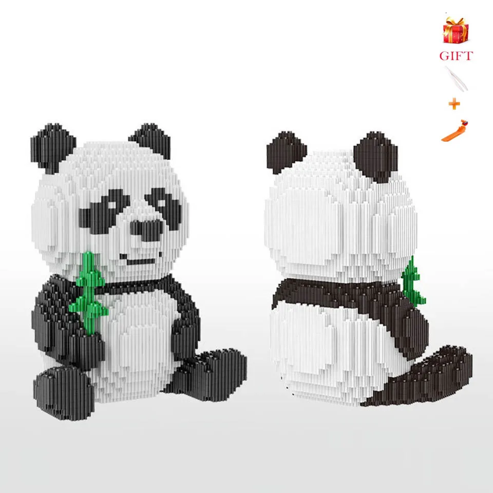 

DIY Assemable China Precious Panda Building Blocks Children Toys Educational Micro Diamond Animal Model Bricks Kids Gifts