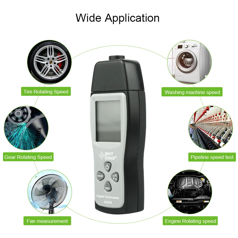 Smart Sensor цифровой лазерный тахометр спидометр для автомобиля Электрический