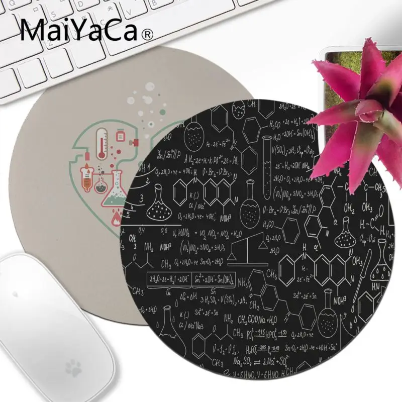 MaiYaCa новый дизайн я люблю химию индивидуальный ноутбук игровой круглый коврик