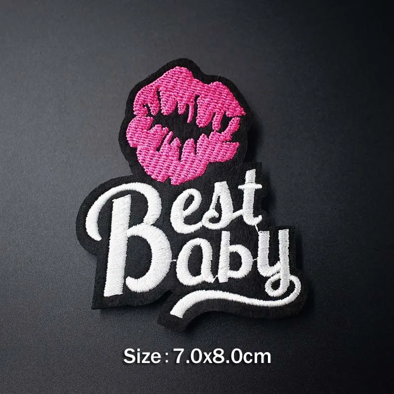 S COOL OOPS POW LOVE DIY Значки для одежды, декоративные нашивки для джинсов, сумок, шляп, одежды, шитья, украшения, аппликация, нашивки - Цвет: S