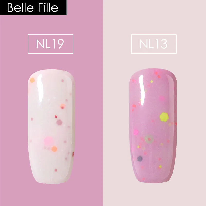 BELLE FILLE 10 мл сырный цвет 2 шт./лот УФ гель для ногтей Гель лак полировки Vernis