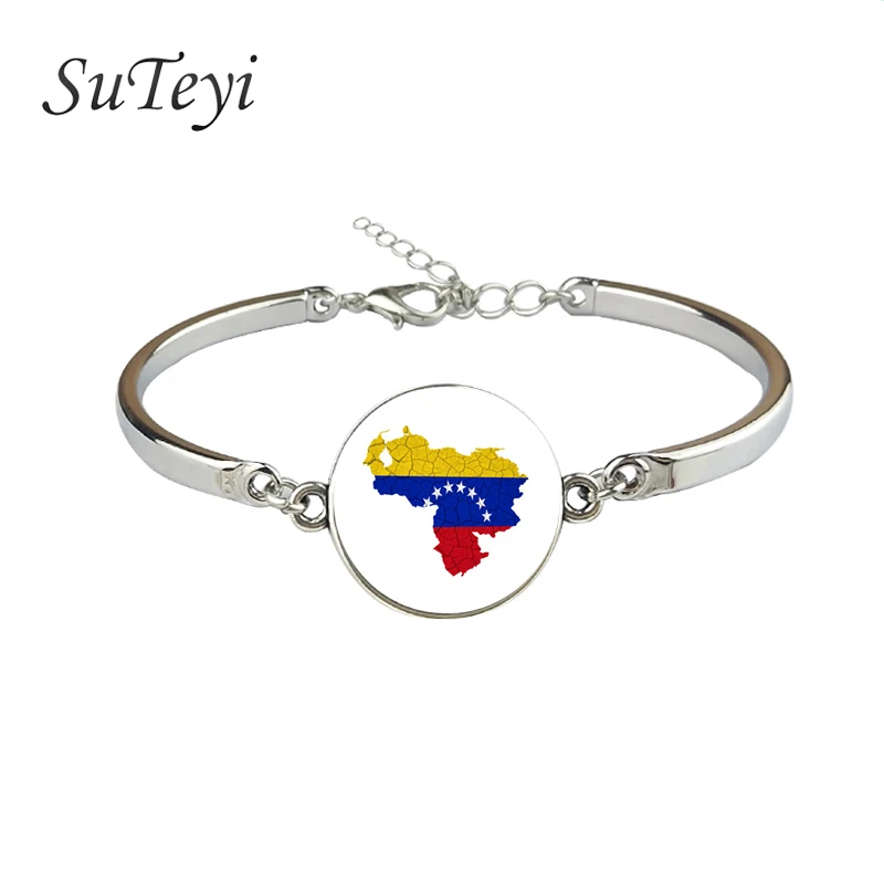 Стеклянные браслеты с шармами SUTEYI Туркестан Вануату гвателмала Венесуэла Бруней
