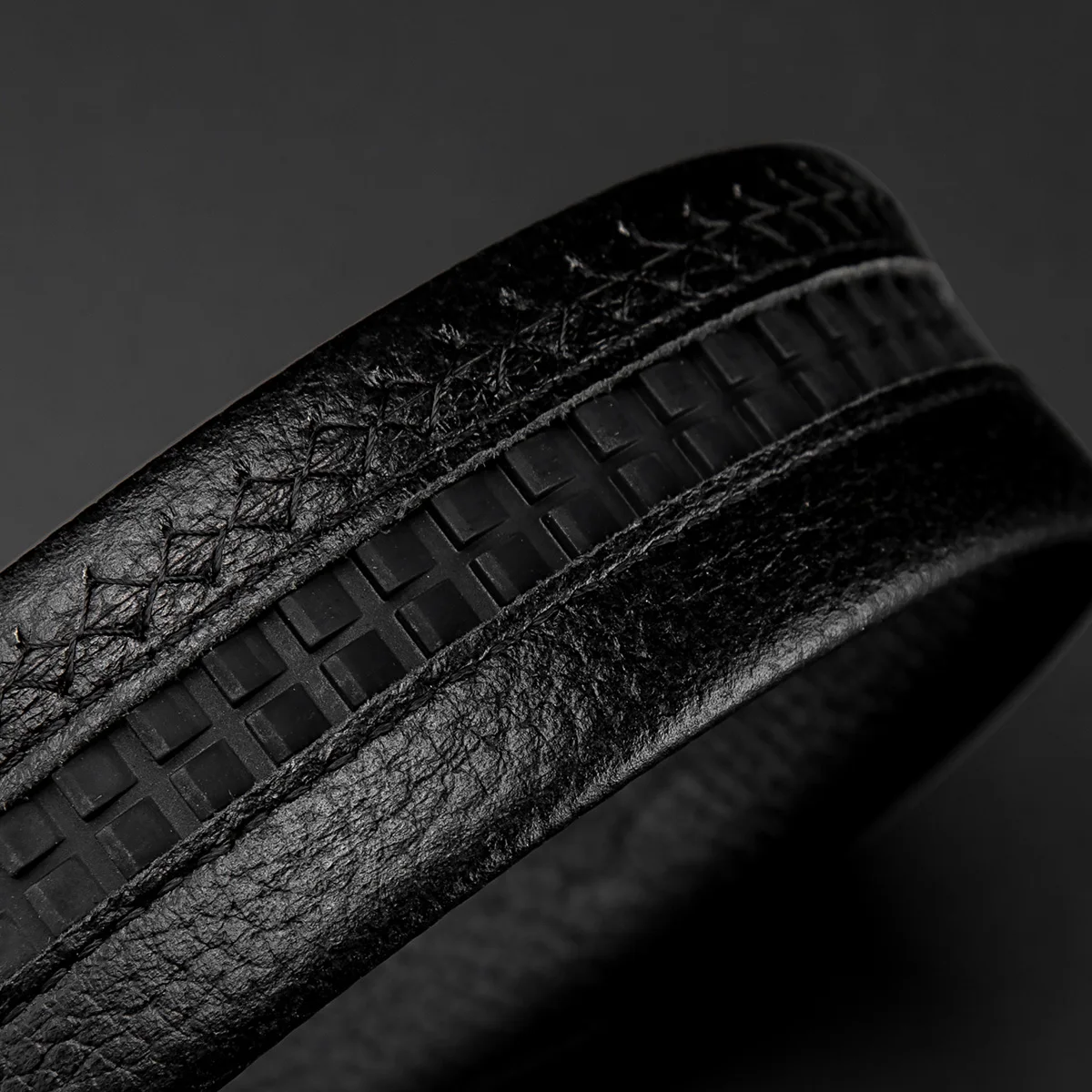Ремень BISON DENIM N71483 мужской из натуральной кожи модный пояс с автоматической