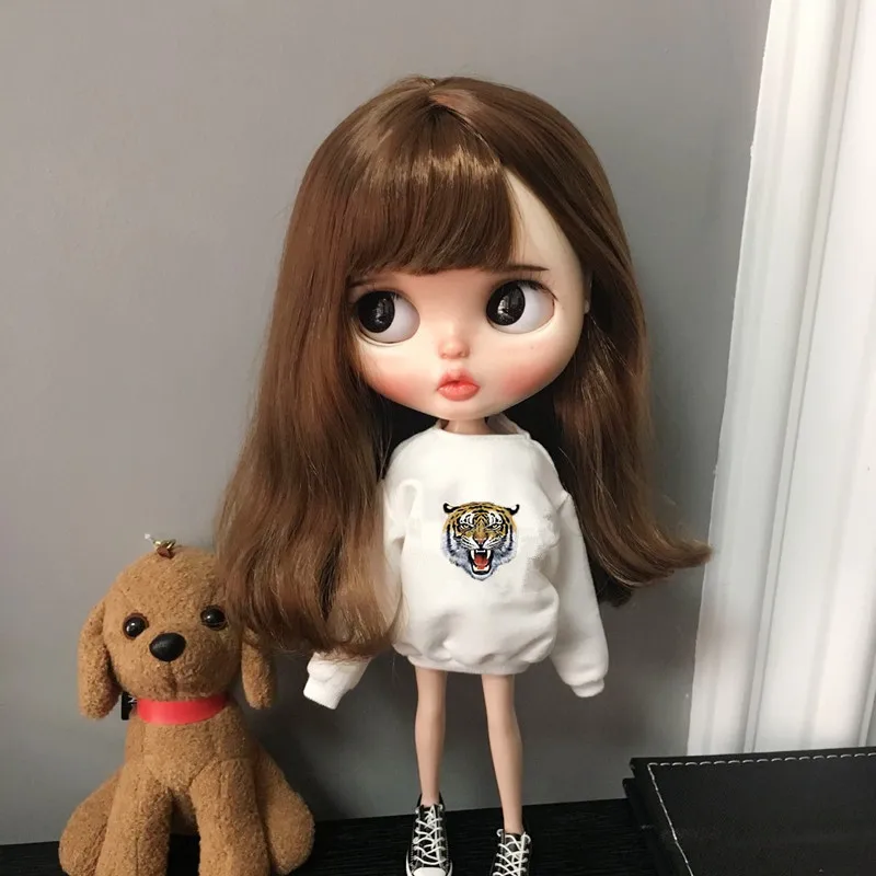 Новый 1/6 blyth кукольные одежда с мультяшными героями Модные Повседневные