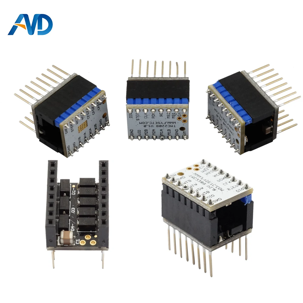 1 комплект TMC2100 V1.3 /TMC2208/TMC2130 модуль шагового двигателя Stepstick с протектором привод