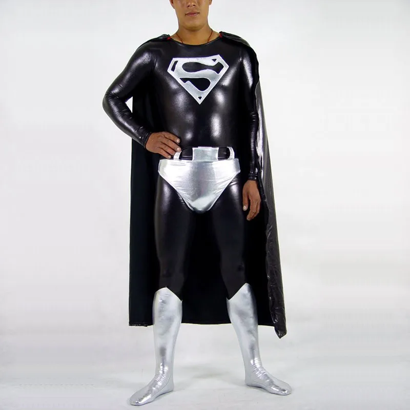 2017 костюм супергероя СУПЕРМЕНА для взрослых с длинными рукавами синего/красного