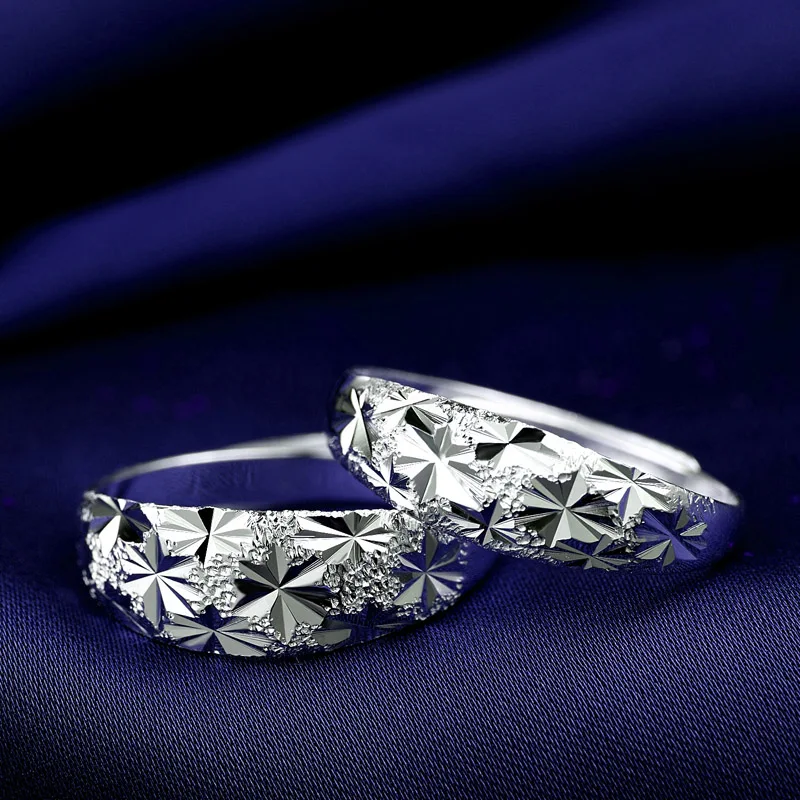 Набор простых колец COLORFISH для женщин и мужчин винтажные кольца с гравировкой в