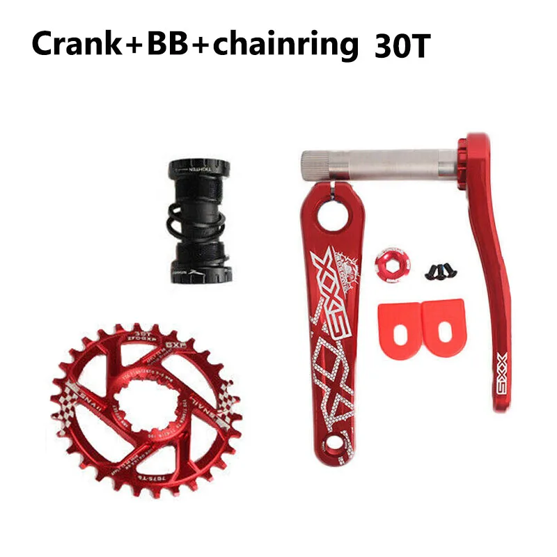 crank-chain-BB-30T Улитка GXP 30/32/34t MTB дорожный велосипед с ЧПУ Chainset 170 мм рукоятки BB звездочка цепной передачи передняя Звездочка Алюминий сплав диаметра окружности болтов для GXP XX1 X9 модными принтами XO X01 - Цвет: crank-chain-BB-30T