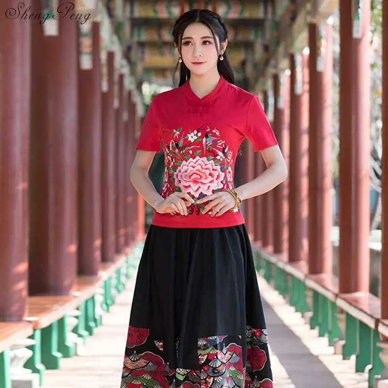 Новая летняя одежда Китайский традиционный cheongsam лучших восточных китайский традиционный китайский одежда для женщин Q319