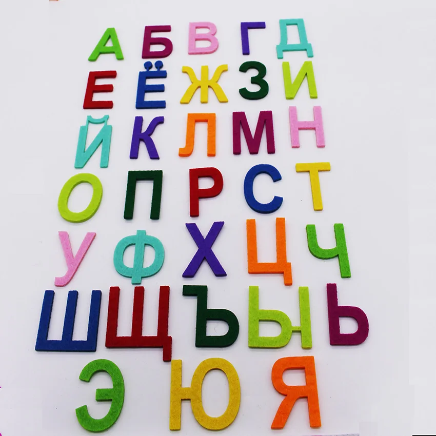 Rainbow Felt Alphabet Letters For Sewing Cloth Felts Craft 3MM Thick Fabric Scrapbooking Fieltro Feltro Mix Non-woven | Дом и сад