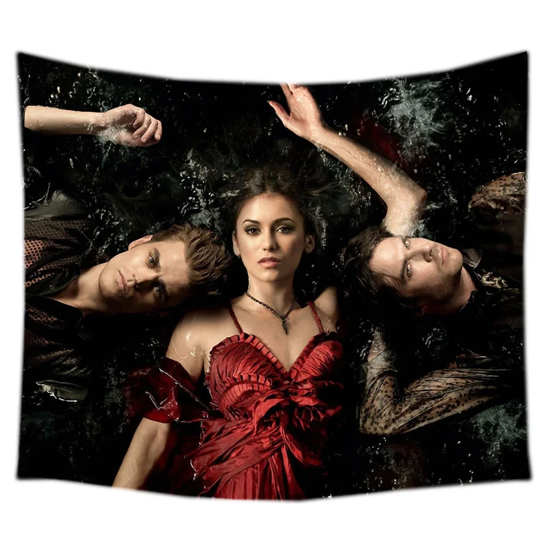 Новинка 2017 дизайн дневников вампира настенный гобелен модный Настенный декор