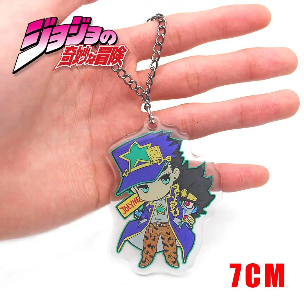 Аниме Jo невероятное приключение Золотой ветер Jotaro Kujo Подвеска из ПВХ Цепочки и