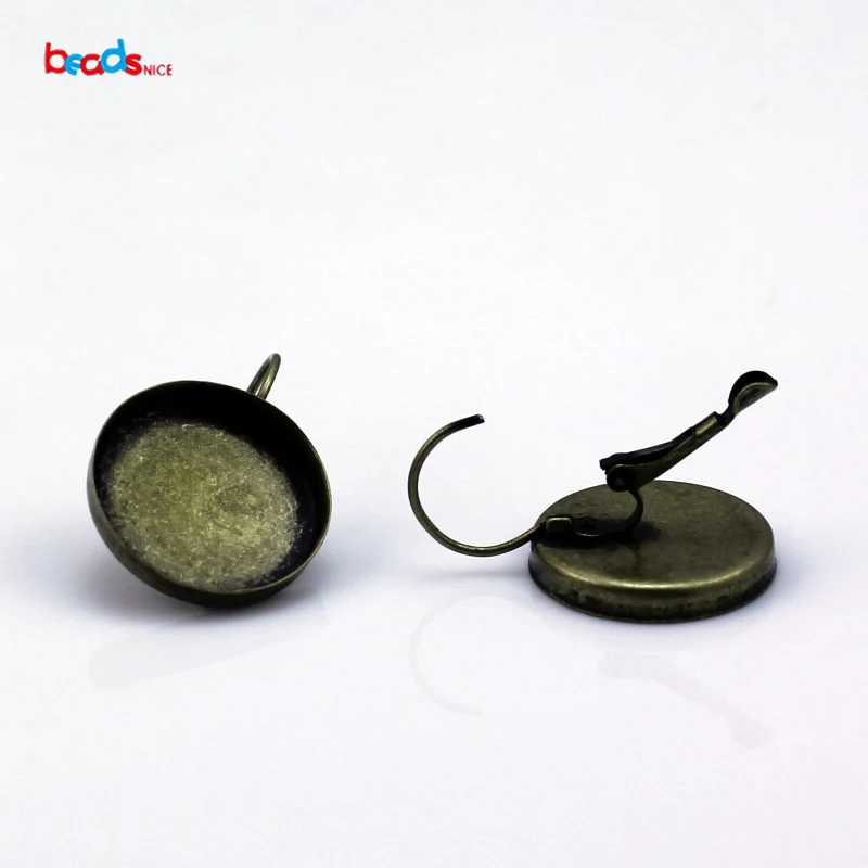 Beadsnice 20797 металлическая застежка с кабошоном латунные круглые застежки для