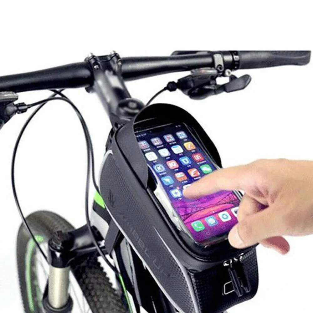 Велосипедные передние трубки сумки 6 дюймов телефон сенсорный экран MTB
