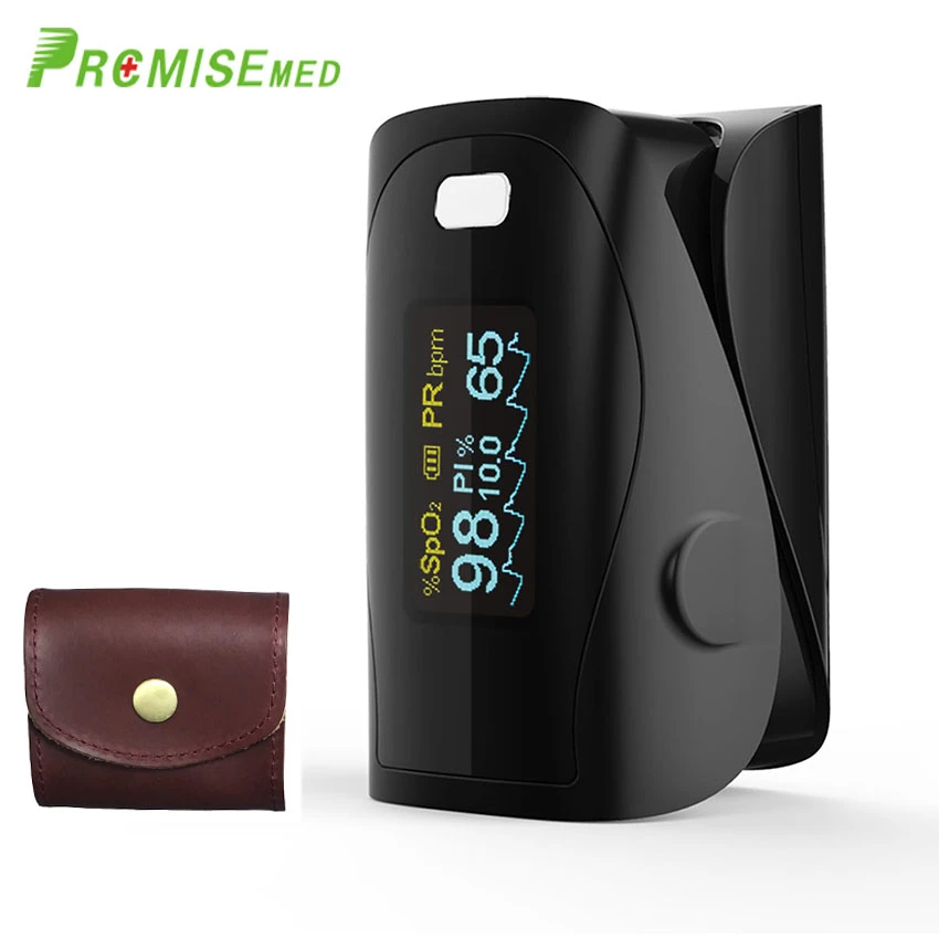 Бытовые мониторы для здоровья Пальчиковый Пульсоксиметр ABS Силиконовый датчик