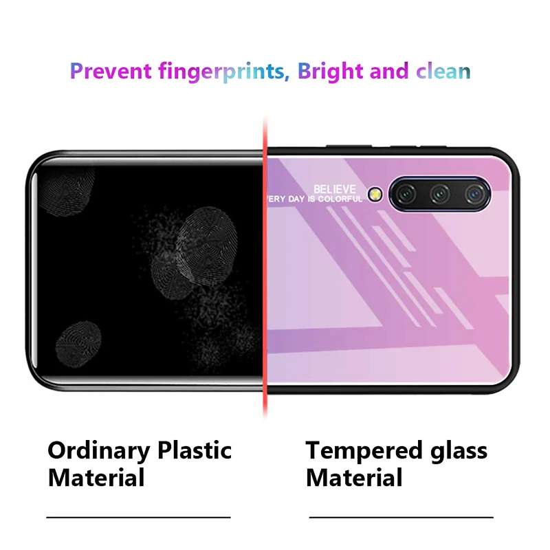 Tempered Glass Case for Xiaomi Mi 9 SE CC9 6 A2 8 Lite A1 Pocophone F1 Cover For Redmi 7A 6A K20 5 Plus Note 7 Pro |