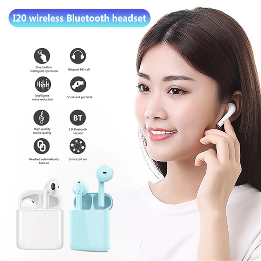 I20 TWS мини беспроводные наушники Bluetooth 5 0 в ухо с шумоподавлением игровые стерео