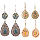 Длинная водяная капля, серьги, элегантные богемные, богемные, этнические, французские, стильные серьги для женщин и девочек, серьги, ювелирные изделия Brinco