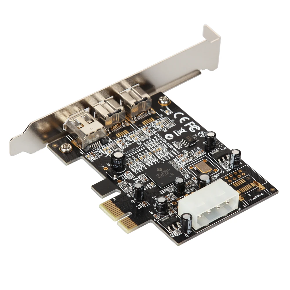 IOCREST PCI Express 3 порта Firewire 1394B и 1394A PCIe 1,1x1 карта TI XIO2213B чипсет
