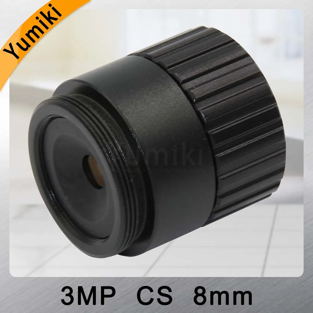 Yumiki 8 мм 3MP CCTV объектив 1/2. 5 '⟱.4 CS фиксированный IR 3 0 линза мегапикселей для ИК