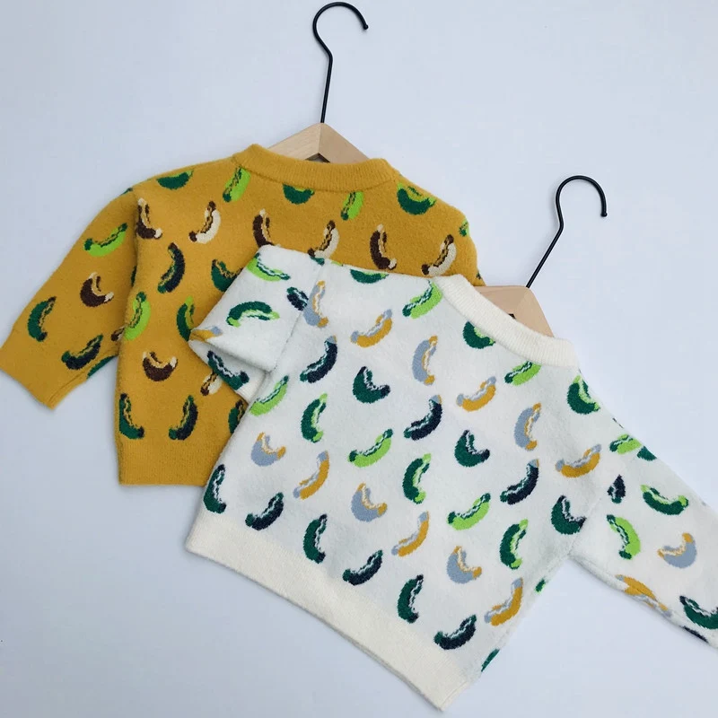 2019 осень-зима Свитер для девочек и мальчиков детские малышей длинный рукав