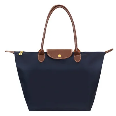 Dark blue Новые модные женские сумки известных брендов дизайнерские сумки пляжные сумки повседневные кожаные нейлоновые водонепроницаемые эко-сумки Bolsas Feminina - Цвет: Dark blue