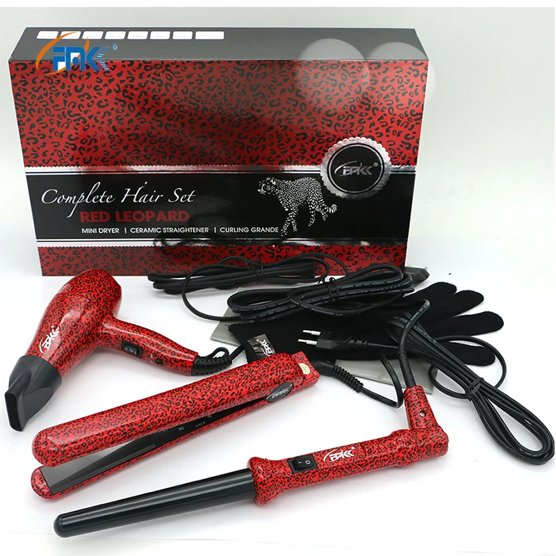 FMK профессиональные для укладки волос набор инструментов щипцы завивки + Фен
