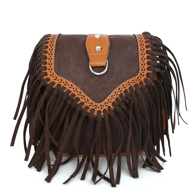 Herlianenrus Для женщин Crossbody сумки новый Национальный кисточкой из искусственной кожи