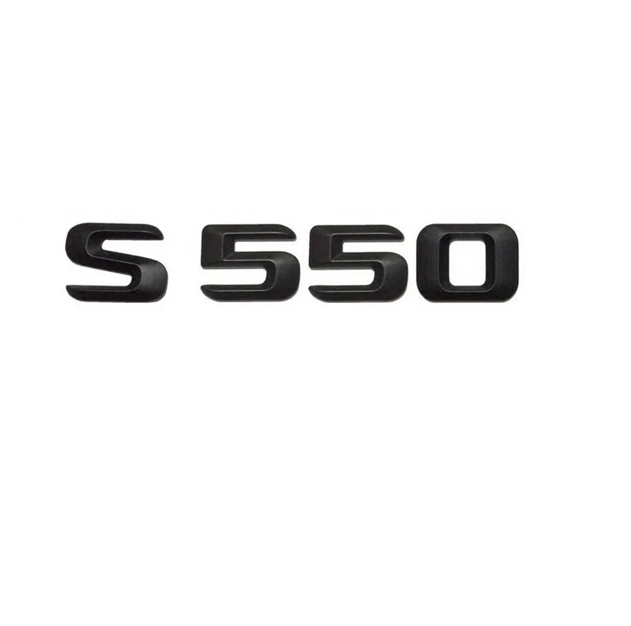 

Матовый черный стикер «S 550» для багажника автомобиля, наклейка с надписью на заднюю часть автомобиля, стикер для Mercedes Benz S Class S550