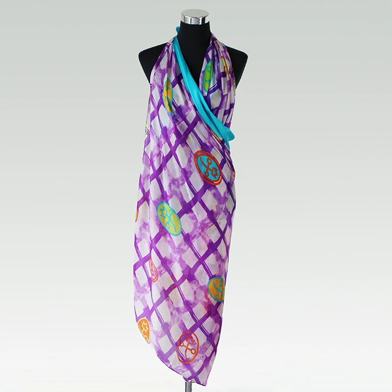 100% шелк Paj длинный шарф 110cmX175cm Женские платки чистый шифон Scarfves Новое Стильное