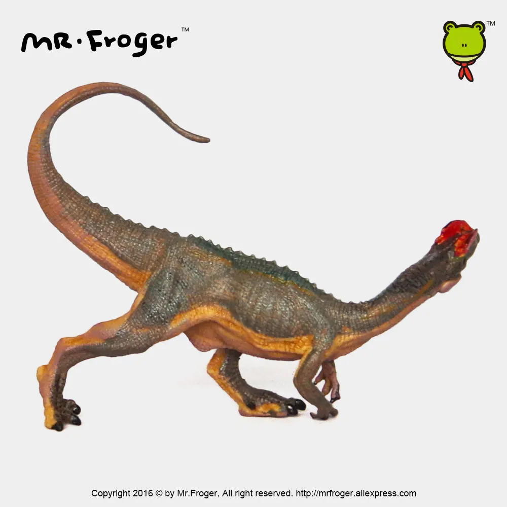 Фото Mr.Froger Dilophosaurus модель игрушки милый динозавр подвижные Классические игрушки Детские модели животных пластиковые ПВХ Юрского периода собрат... №5