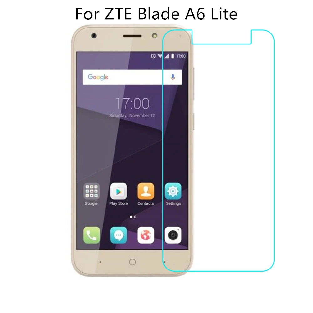 Закаленное стекло 9H для ZTE Blade A6 Lite A0622 Взрывозащищенная Передняя Защитная пленка