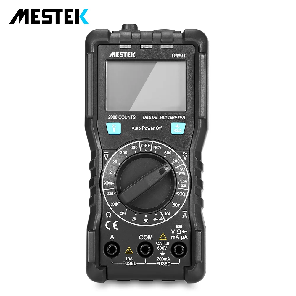 MESTEK DM91 Ручной ЖК цифровой мультиметр автоматический диапазон тестер
