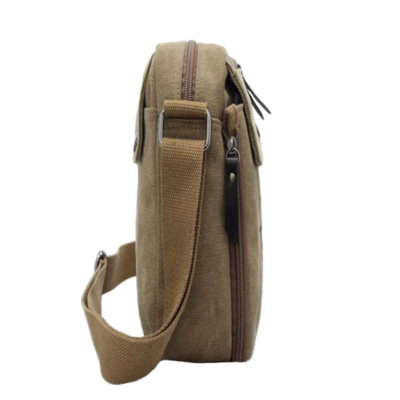 Винтажная холщовая мужская женская сумка через плечо сумки повседневная на